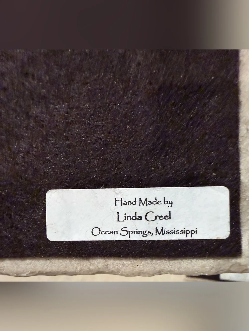 Linda Creel Stone Coasters Set of 2 Crab & Shrimp Ocean Springs Mississippi⁠